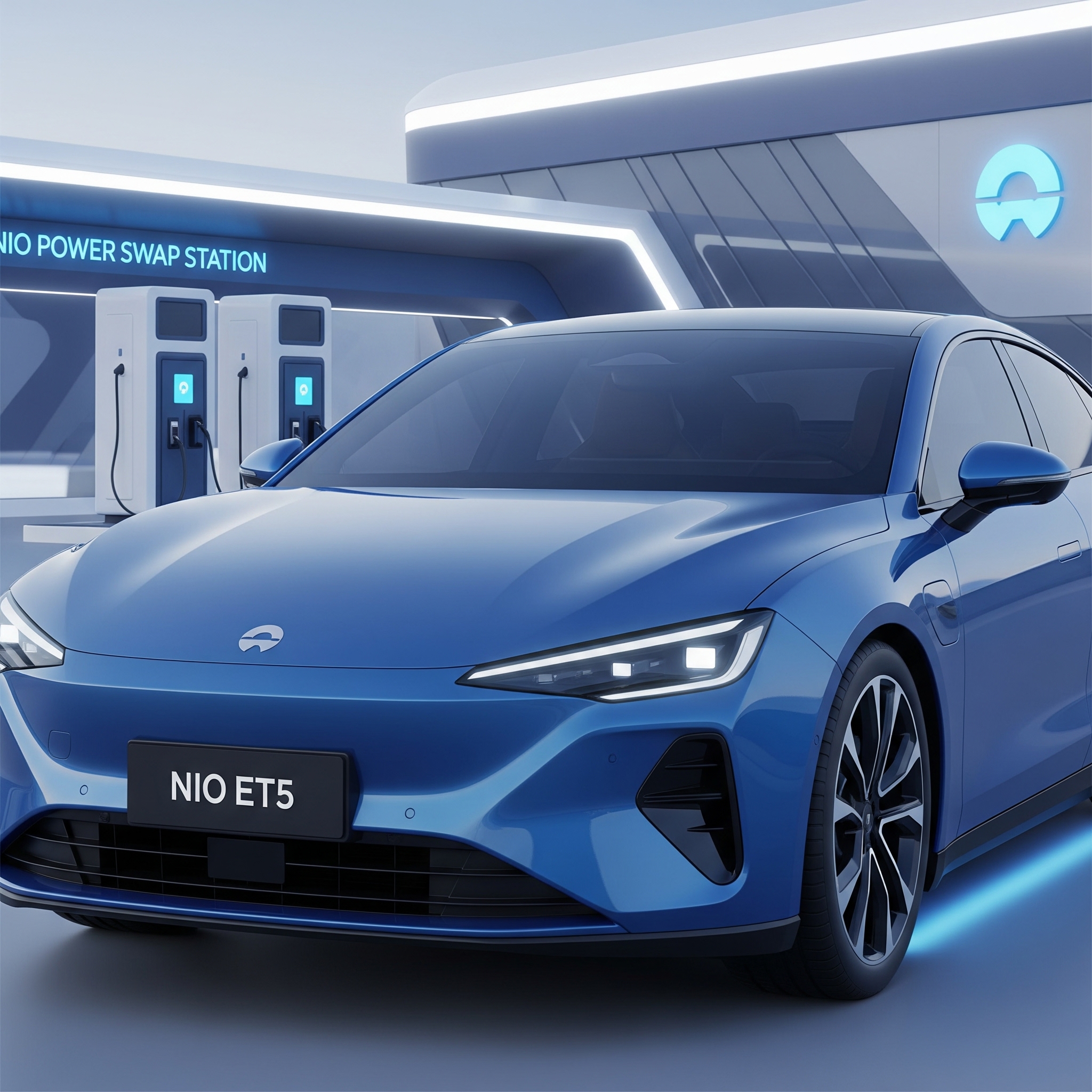 NIO ET5, samochód elektryczny, sedan premium, Tesla Model 3, wymiana baterii, chiński samochód elektryczny, BaaS, elektromobilność, zasięg elektryka, luksusowy sedan